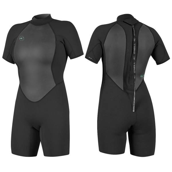 O'NEILL WMS REACTOR-2 2mm Back Zip Damen Shorty S/S Spring Neoprenanzug Wetsuit von WassersportEuropa