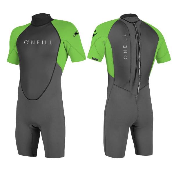 O'NEILL Youth Reactor-2 2mm Back Zip Shorty Kinder Neoprenanzug Stretch Neopren von WassersportEuropa