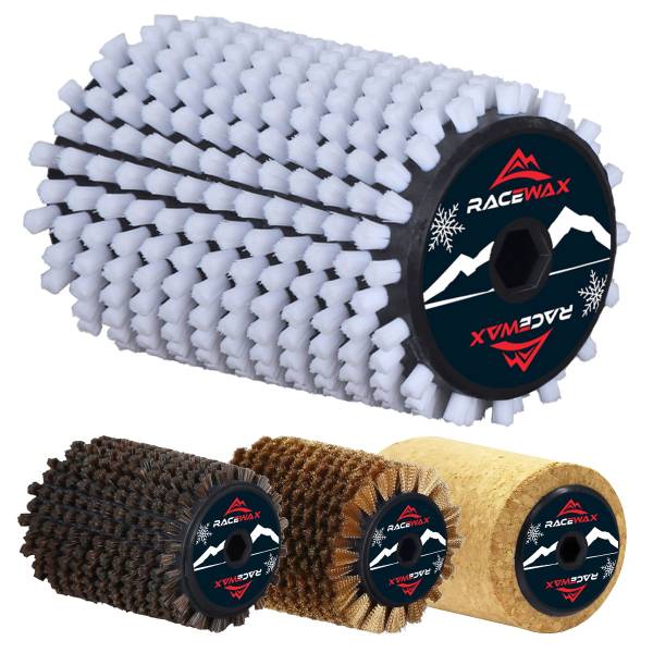RaceWax Roto Bürsten Set Kork Nylon Rosshaar Kupfer Rotorbürste 100mm Rotobürste RaceWax Roto Bürsten Set Kork Nylon Rosshaar Kupfer Rotorbürste 100mm Rotobürste von WassersportEuropa