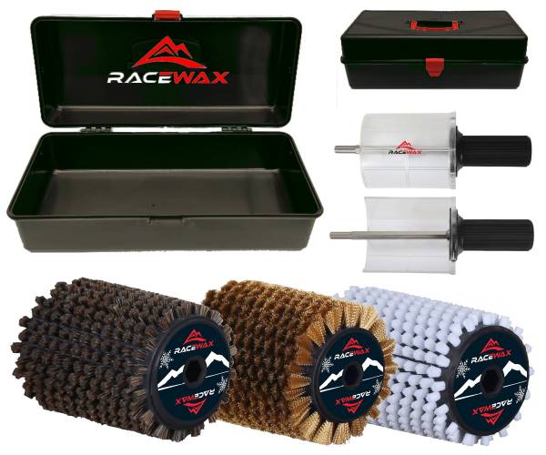 RaceWax Set Roto Bürste 100mm Nylon Roßhaar Kupfer Rotorbürste Rotobürste Stick RaceWax Set Roto Bürste 100mm Nylon Roßhaar Kupfer Rotorbürste Rotobürste Stick von WassersportEuropa
