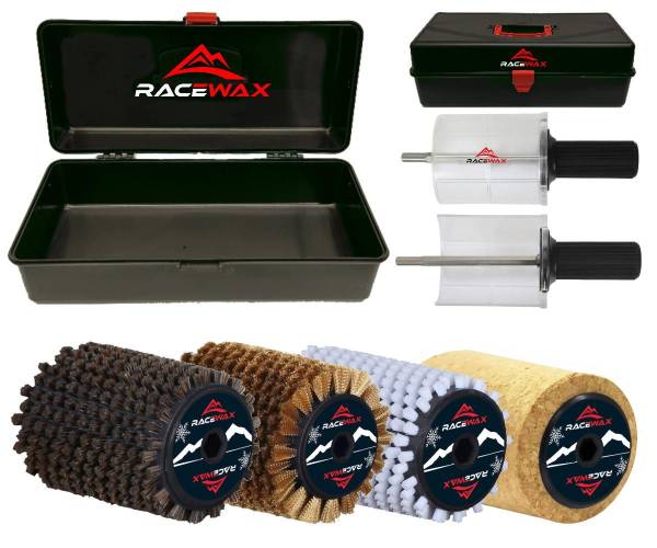 RaceWax Set Roto Bürste 120mm Kork Nylon Roßhaar Kupfer Rotorbürste Rotobürste von WassersportEuropa