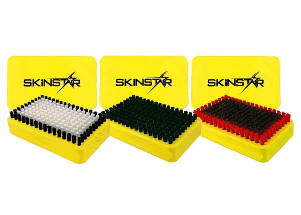 SKINSTAR 3er SET Ski Belagsbürsten BaseBrush Nylon, Rooshaar u. Kufper/Bronze ge SKINSTAR 3er SET Ski Belagsbürsten BaseBrush Nylon, Rooshaar u. Kufper/Bronze ge von WassersportEuropa