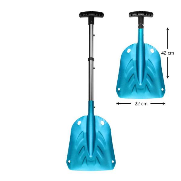 SKINSTAR Lawinenschaufel Alu Schneeschaufel Tourenski Notfall Schaufel 3-teilig von WassersportEuropa