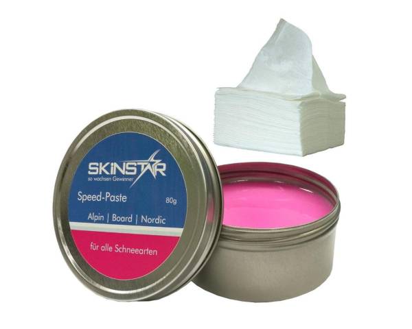 SKINSTAR Racing Speed Paste Skiwax Skiwachs Wachs 80g Fleece Poliertuch Reini... SKINSTAR Racing Speed Paste Skiwax Skiwachs Wachs 80g Fleece Poliertuch Reini... von WassersportEuropa