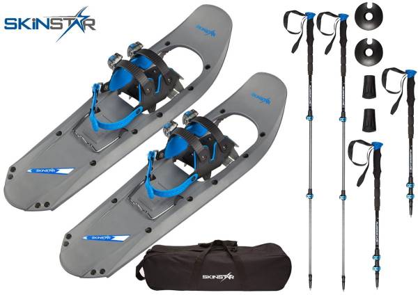 SKINSTAR Schneeschuh 29 INCH Schneeschuhwandern bis 130 kg mit Tourenski Stock SKINSTAR Schneeschuh 29 INCH Schneeschuhwandern bis 130 kg mit Tourenski Stock von WassersportEuropa