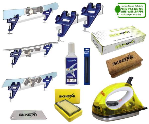 SKINSTAR Skiwax Set Natural Skiwachs Starter Set Skispanner Belagsausbesserun... SKINSTAR Skiwax Set Natural Skiwachs Starter Set Skispanner Belagsausbesserun... von WassersportEuropa