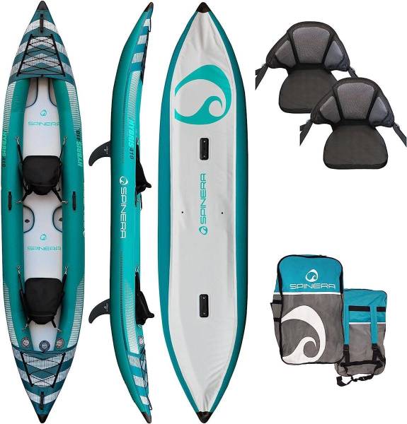 SPINERA Hybris Kajak 2 Personen inflatable Kanau Tourenkajak 410cm von WassersportEuropa