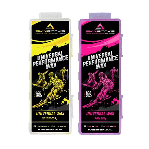 SkinRocks Universal Skiwachs Snowboard Bügelwachs All IN ONE Wax 500g gelb&pink SkinRocks Universal Skiwachs Snowboard Bügelwachs All IN ONE Wax 500g gelb&pink von WassersportEuropa