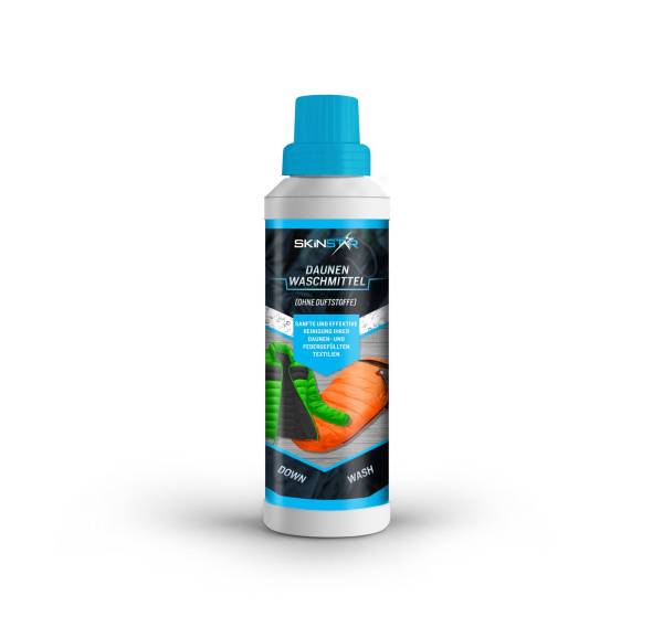SkinStar Daunenwaschmittel 500ml Daunen Federn Spezial-Waschpflege Down Wash von WassersportEuropa