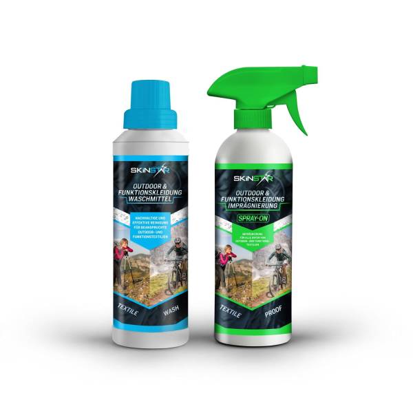 SkinStar Outdoor & Funktionskleidung Waschmittel + Spray-On Imprägnierung Dop... von WassersportEuropa
