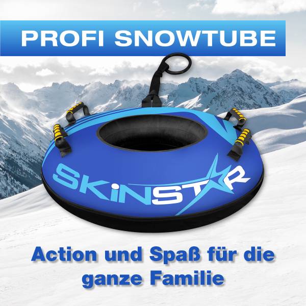 SkinStar Profi Snowtube blau Ø 100cm Rodelreifen Schneereifen Schlitten Bob von WassersportEuropa