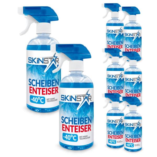 SkinStar Scheibenenteiser Enteisungsspray Autoscheibe Nano-Technologie bis -40°C SkinStar Scheibenenteiser Enteisungsspray Autoscheibe Nano-Technologie bis -40°C von WassersportEuropa