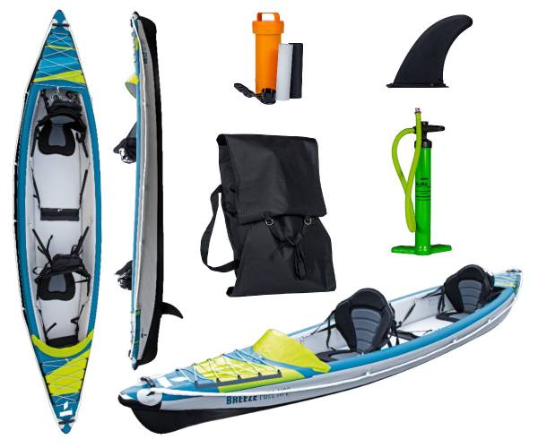 TAHE HP2 KAYAK AIR BREEZE FULL inflatable Kanau Tourenkajak 2 Personen 410cm von WassersportEuropa