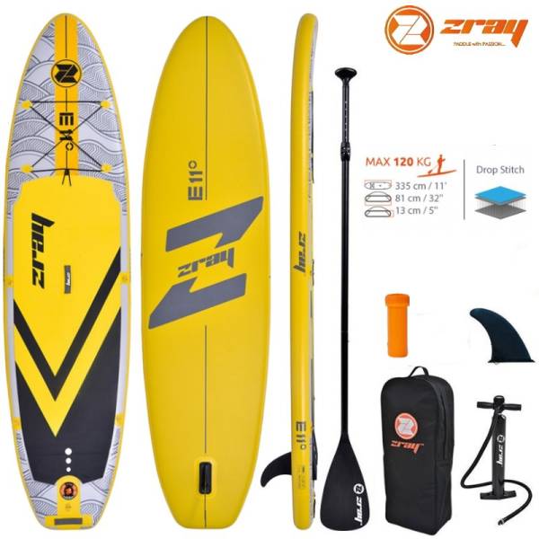 ZRAY EVASION DELUXE 11.0 SUP Board Stand Up Paddle Surf-Board ALU Paddel ISUP... von WassersportEuropa