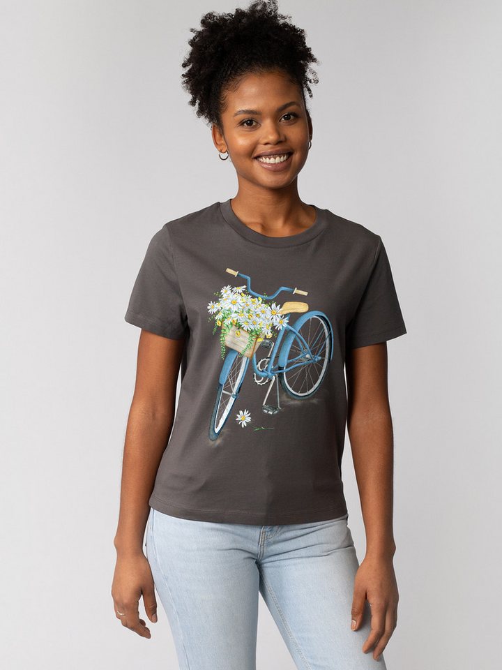 wat? Apparel T-Shirt Blaues Damenrad wat? Apparel T-Shirt Blaues Damenrad von wat? Apparel