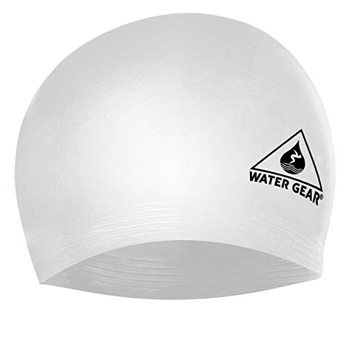 Water Gear Badekappe aus Latex, Weiß Water Gear Badekappe aus Latex, Weiß von Water Gear