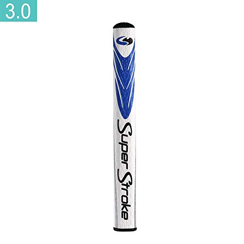 Golf Putter Grip PU-Material, tragbar, weicher Griff, ergonomische Form, leicht, rutschfestes Muster, mittlere Größe, Farbe zur Auswahl, Golf Club, blau, 3 von Wateralone