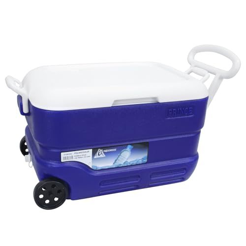 Waterside Polarcooler Kühlbox Driver mit Rädern 42 Liter - Idealer Reisebegleiter für Ausflüge und Angelreisen - Thermische Isolierung Waterside Polarcooler Kühlbox Driver mit Rädern 42 Liter - Idealer Reisebegleiter für Ausflüge und Angelreisen - Thermische Isolierung von Waterside