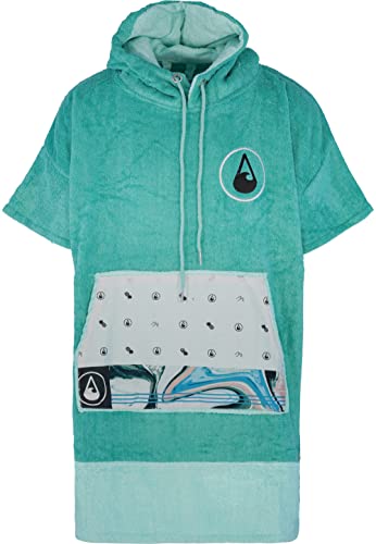 WAVE HAWAII Poncho Liz Badeponcho 60% Viskose aus Bambus und 40% Baumwolle für Körpergrößen von 145 - 175 cm Umkleidehilfe für Schwimmen Strand Surfen Duschponcho für Damen Herren Erwachsene von WAVE HAWAII