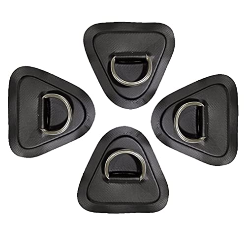 Wawogic 4PCS Dreieck 9cm Edelstahl D-Ring Patch, D-Ring Pad Edelstahl Feste Schnalle Für Schlauchboot, Floß, Beiboot, Kajak, Kanu, Sup, Surfbrett Wawogic 4PCS Dreieck 9cm Edelstahl D-Ring Patch, D-Ring Pad Edelstahl Feste Schnalle Für Schlauchboot, Floß, Beiboot, Kajak, Kanu, Sup, Surfbrett von Guoml
