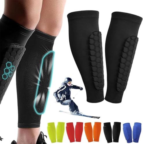 Wbietu Schienbeinschoner Fußball Erwachsene für Sport, Schwarz, M, Polyester Nylon, Pull-On, Unisex, Shin Guard Wbietu Schienbeinschoner Fußball Erwachsene für Sport, Schwarz, M, Polyester Nylon, Pull-On, Unisex, Shin Guard von Wbietu