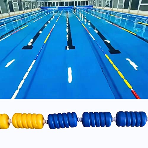 Trennboje, Poolteiler, 5 m 6 m 7 m Schwimmbecken-Trennseil, UV-Pool-Spurlinie mit Schwimmhaken, 20 cm × 9 cm Spiralboje, for Innen- und Außenbereiche von Pools im Garten(Nylon Rope,L5m/16.4ft) von WchsTUmpxN