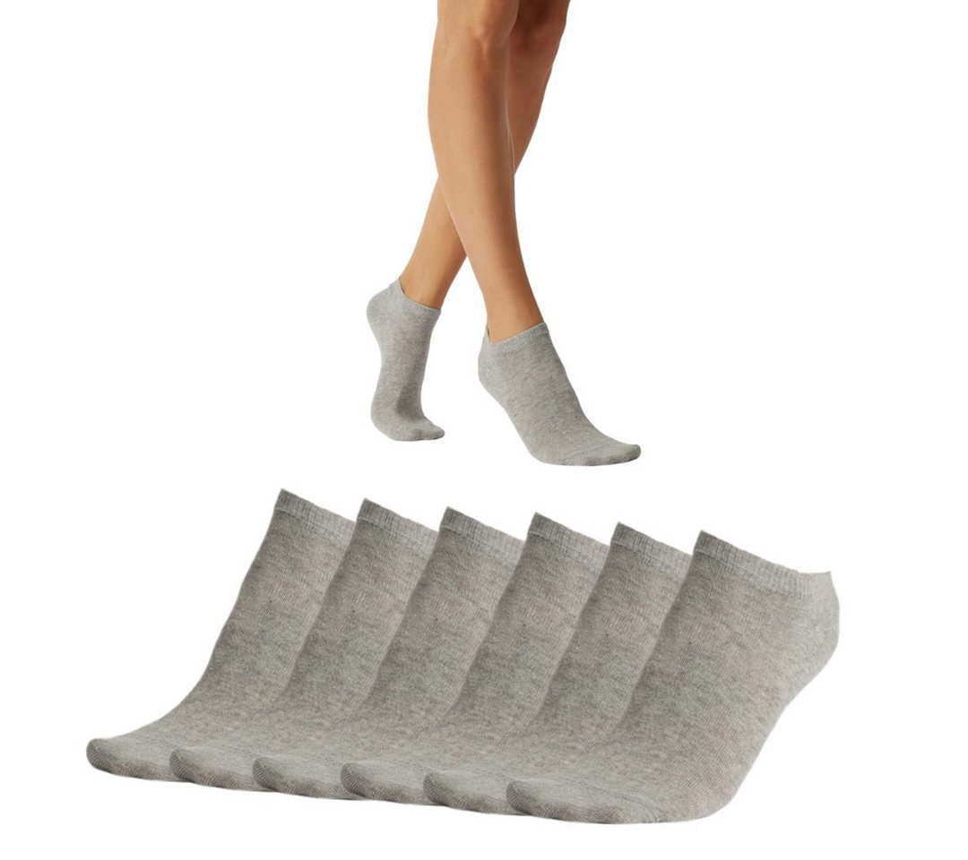 Wear So Kurzsocken 9er /12er / 15er Set Damen & Herren Socken Kurz Grau für Sneaker Slipper Grau Atmungsaktiv von Wear So