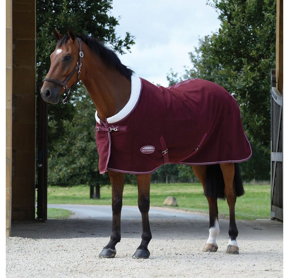 WeatherBeeta Pferde-Abschwitzdecke Weatherbeeta Sherpa Fleece Cooler Standard - maroon/white WeatherBeeta Pferde-Abschwitzdecke Weatherbeeta Sherpa Fleece Cooler Standard - maroon/white von WeatherBeeta