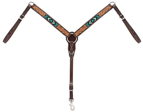 Weaver Leather Turquoise Cross Türkis Perlen Pony Brustkragen Weaver Leather Turquoise Cross Türkis Perlen Pony Brustkragen von Weaver Leather