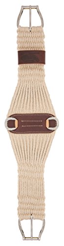 Weaver Leather 100% Mohair 27 Strand Roper Cinch mit Jeremiah Watt Hardware, Natur, 30-Inch von Weaver Leather