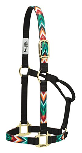 Weaver Leder Nylon Damast Festeingesteller Horse Halfter, Black Chevron, Average horse Weaver Leder Nylon Damast Festeingesteller Horse Halfter, Black Chevron, Average horse von Weaver Leather