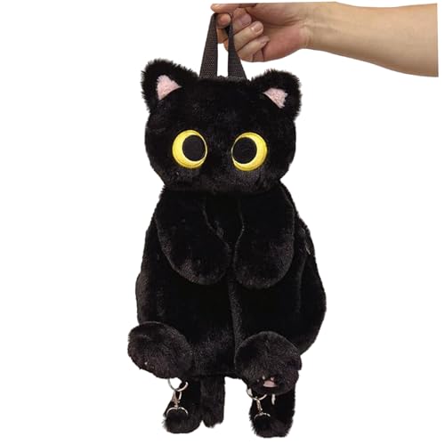 Wedhapy Plüsch-Rucksack süßer Katzen-Rucksack mit verstellbarem Schultergurt stilvoller und praktischer Cartoon-Kätzchen-Tier-Rucksack für Snacks Handys Kosmetika Wedhapy Plüsch-Rucksack süßer Katzen-Rucksack mit verstellbarem Schultergurt stilvoller und praktischer Cartoon-Kätzchen-Tier-Rucksack für Snacks Handys Kosmetika von Wedhapy