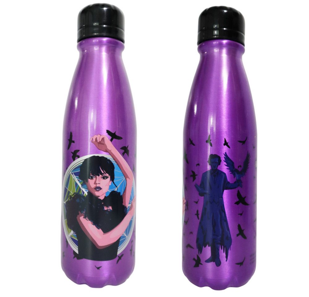 Wednesday Trinkflasche Netflix Wednesday Aluminium Wasserflasche Flasche 600 ml Wednesday Trinkflasche Netflix Wednesday Aluminium Wasserflasche Flasche 600 ml von Wednesday