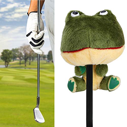 Weikeya 1 x Golf Schlägerkopfhülle, Froschform,Plüsch Golfschlägerhaube Driver Fairway Golf Head Covers Club Protective Driver Headcover Froschform von Weikeya