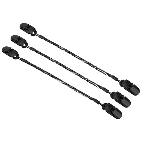 Weikeya Universal Retractable Black Hat Clip Praktische Angelkleidung Halteschnur für Outdoor-Aktivitäten von Weikeya