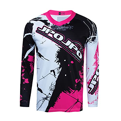 weimostar Radtrikot Herren Mountainbike Motocross Shirt Langarm MTB T-Shirt Fahrrad Downhill Top, 59, S von Weimostar