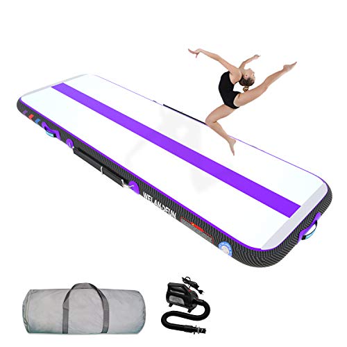 WelandFun Tumbling Matten Aufblasbare Gymnastik 3/4/5/6M Trainingsmatte Kohlefaser Tumble 10/15/20cm Dick Gymnastikmatte Turnmatte Bodenmatte Inflatable Yogamatte Taekwondo Matte with Pumpe WelandFun Tumbling Matten Aufblasbare Gymnastik 3/4/5/6M Trainingsmatte Kohlefaser Tumble 10/15/20cm Dick Gymnastikmatte Turnmatte Bodenmatte Inflatable Yogamatte Taekwondo Matte with Pumpe von WelandFun