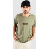 Welcome Shell Garment Dyed Knit T-Shirt olive von Welcome