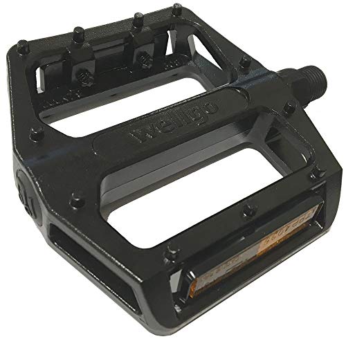 Wellgo 2DU Lager – B087 Plattform 9/16 Zoll Pedal, Schwarz von Wellgo