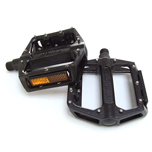 Wellgo B087U 9/16" Alloy Platform BMX/ATB Bike Pedals - Black von Wellgo