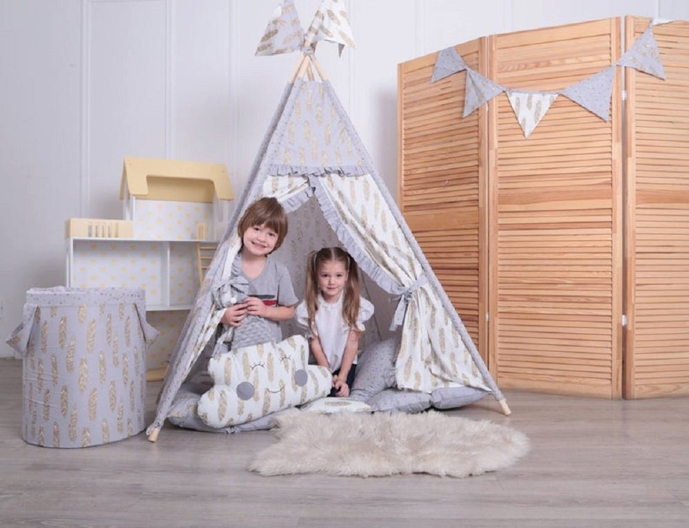 Welt der Träume Spielzelt Tipi Tippi Zelt Teepee Spielzelt Kinderzelt Aufbewahrungsbox Baumwolle, robust Welt der Träume Spielzelt Tipi Tippi Zelt Teepee Spielzelt Kinderzelt Aufbewahrungsbox Baumwolle, robust von Welt der Träume