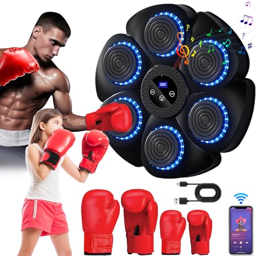 Musikalische Boxmaschine Smart Boxing Machine Wandmontierte Boxscheibe mit Boxhandschuhen für Erwachsene und Kinder Bluetooth Unterstützung 9 Funktionen 18 einstellbare Geschwindigkeiten und Zählmodi Musikalische Boxmaschine Smart Boxing Machine Wandmontierte Boxscheibe mit Boxhandschuhen für Erwachsene und Kinder Bluetooth Unterstützung 9 Funktionen 18 einstellbare Geschwindigkeiten und Zählmodi von Wenosda