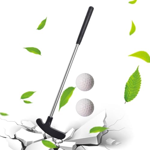 Mini-Golfschläger - Edelstahl Golf-Putter Zinkkopf | Einstellbares Rostfreies Minigolf Zubehör | Komfortabler Jugendclub Für Kinder Indoor Für Wohnzimmer, Schlafzimmer von Weppduk