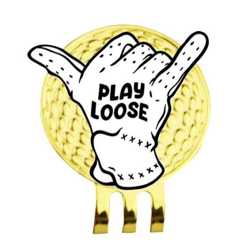 Weppduk Golfball-Positionsmarkierung,Golf-Positionsmarkierung,Golfzubehör Ballmarker | Spezielle Gesten-Design-Ballmarker, Positionierungsmarkierungen, Dekor für Gürtel, Taschen, Hosen, Putting Green, von Weppduk