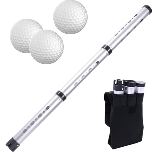 Weppduk Golfball-Retriever,Golfball-Retriever-Röhre,Abnehmbarer Picker-Oberrohr-Golfballsammler | Tragbare Golfbälle Shagger Grabber Golfballröhre für Damen Herren von Weppduk