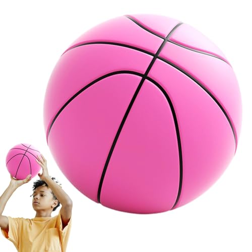 Weqizuerqi Leiser Basketball, weicher PU-Basketball, leiser Ball, hochdichter Schaumstoffball, unbeschichteter Schaumstoffball mit hoher Dichte, hell, stumm Basketball, leiser Basketball im von Weqizuerqi