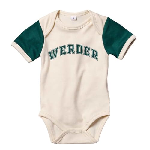 Werder Bremen GOTS Baby Body (beige/grün, 74) von Werder Bremen