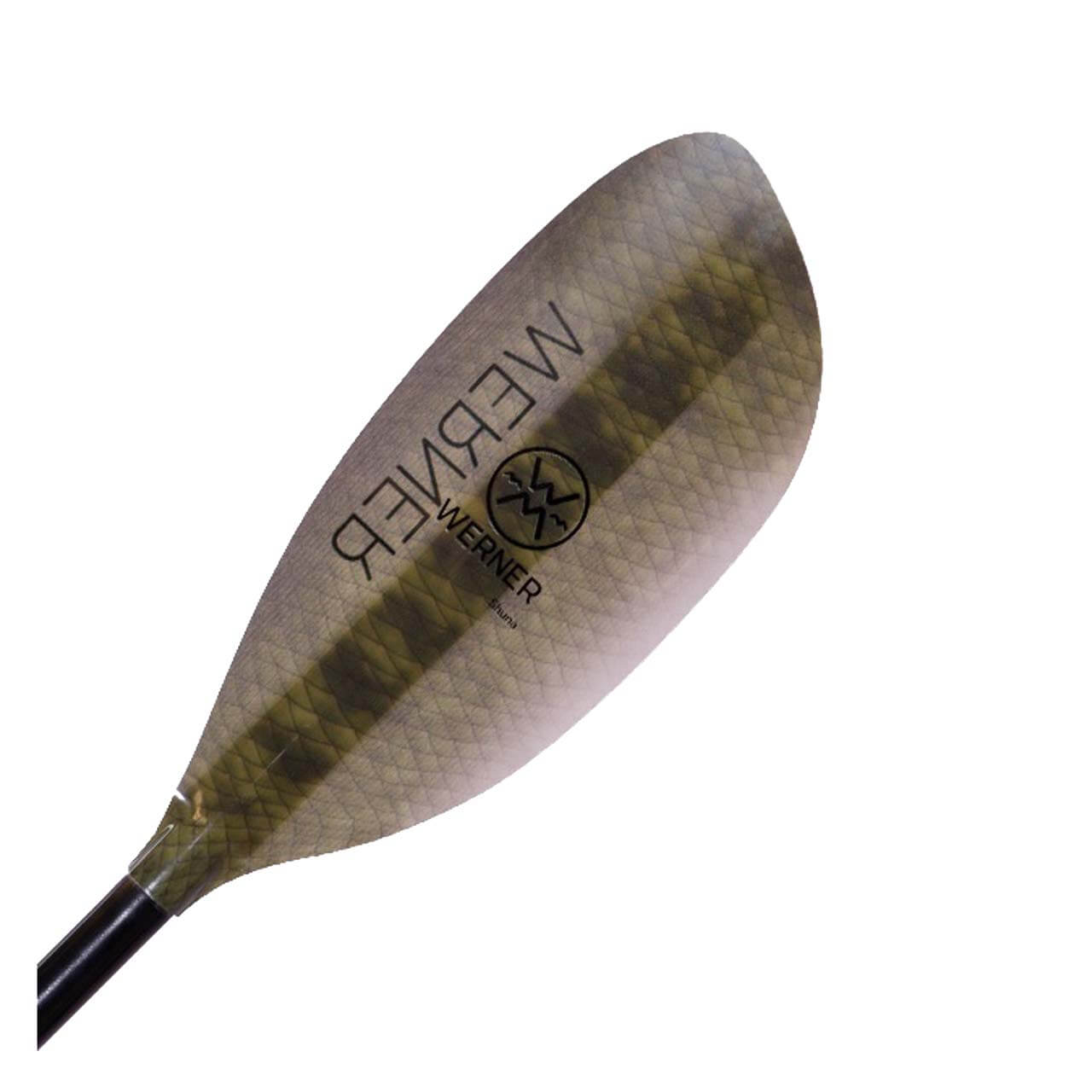 Werner Shuna Leverlock Paddel - Bass Green, 200-220cm Leverlock (Standard Straight) von Werner Paddles}