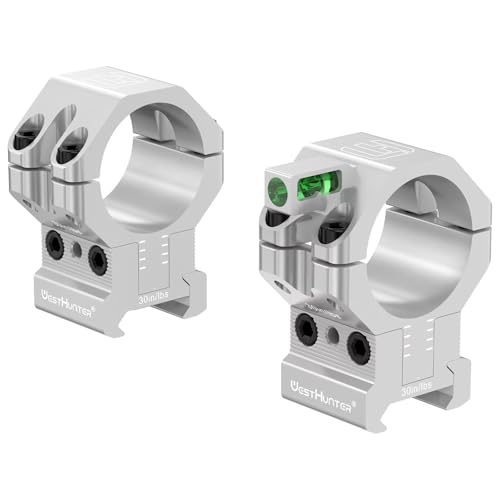 WestHunter Optics 120 MOA Verstellbare Höhe Zielfernrohr Ringe | Silber WestHunter Optics 120 MOA Verstellbare Höhe Zielfernrohr Ringe | Silber von WestHunter
