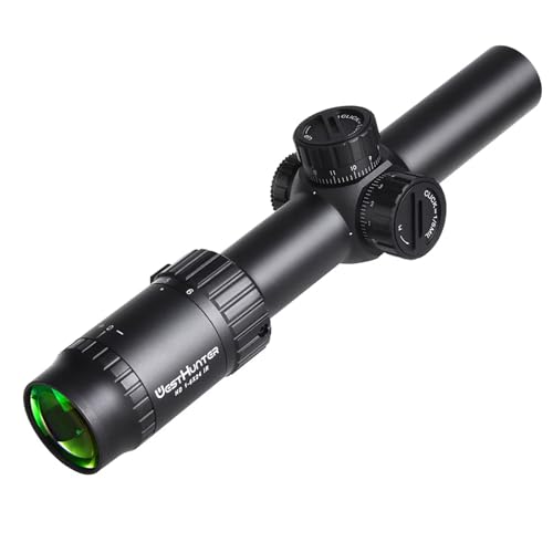 WestHunter Optics HD 1-6x24 IR Riflescope, 30mm Tube Red Green Illuminated Reticle Second Focal Plane Tactical Precision 1/5 MIL Shooting Scope | Reticle-A, Only Optics & Basic Accessories von WestHunter